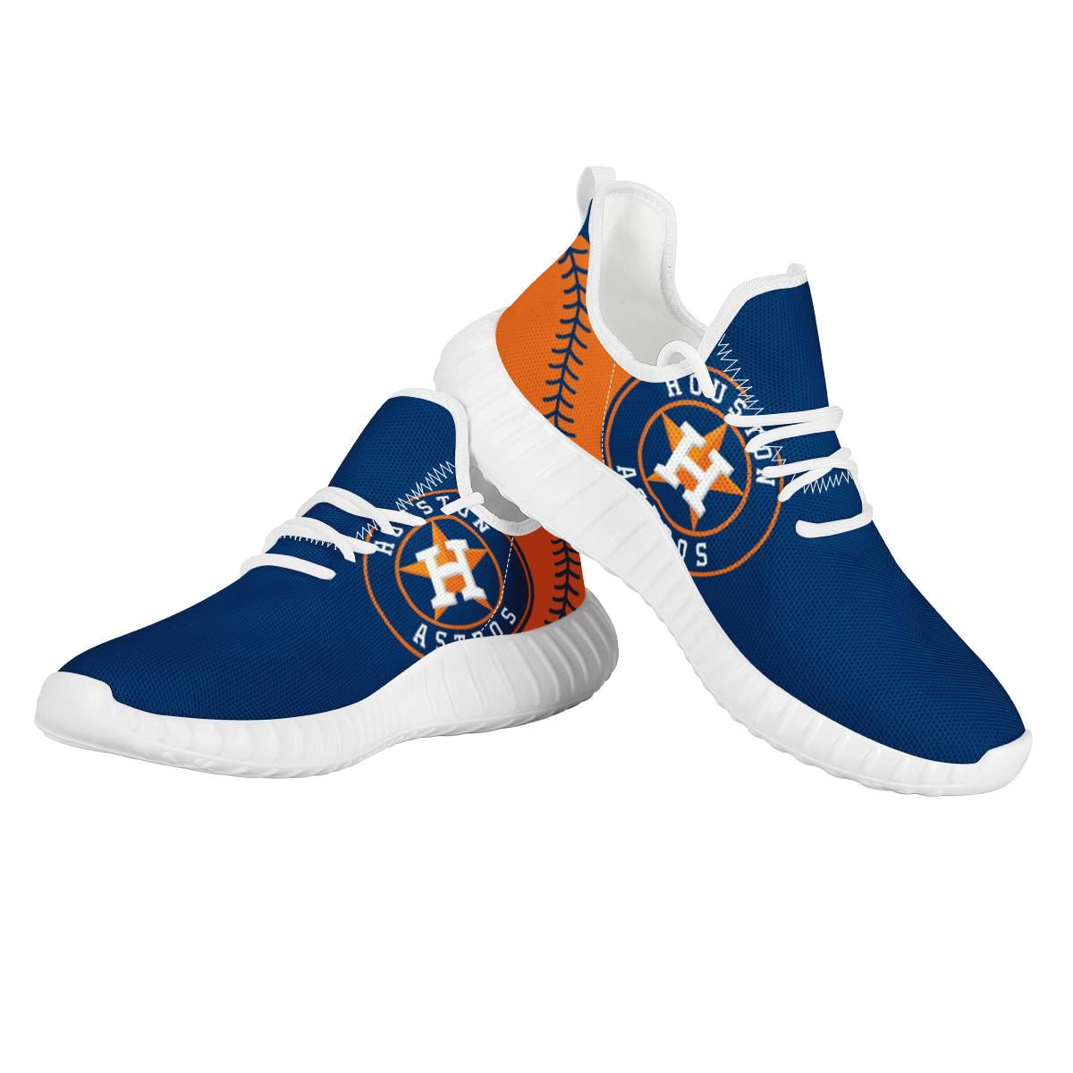 Women's MLB Houston Astros Mesh Knit Sneakers/Shoes 002